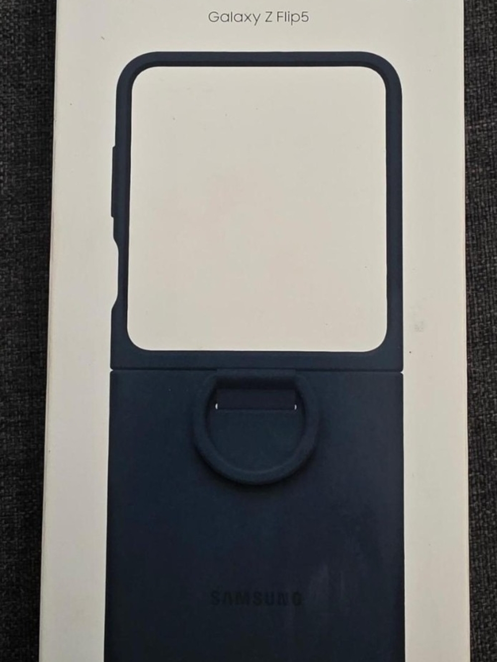 Samsung Navy Silicone Ring Case for Galaxy Z Flip5